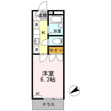 第IIメゾン谷端の物件間取画像